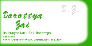 dorottya zai business card